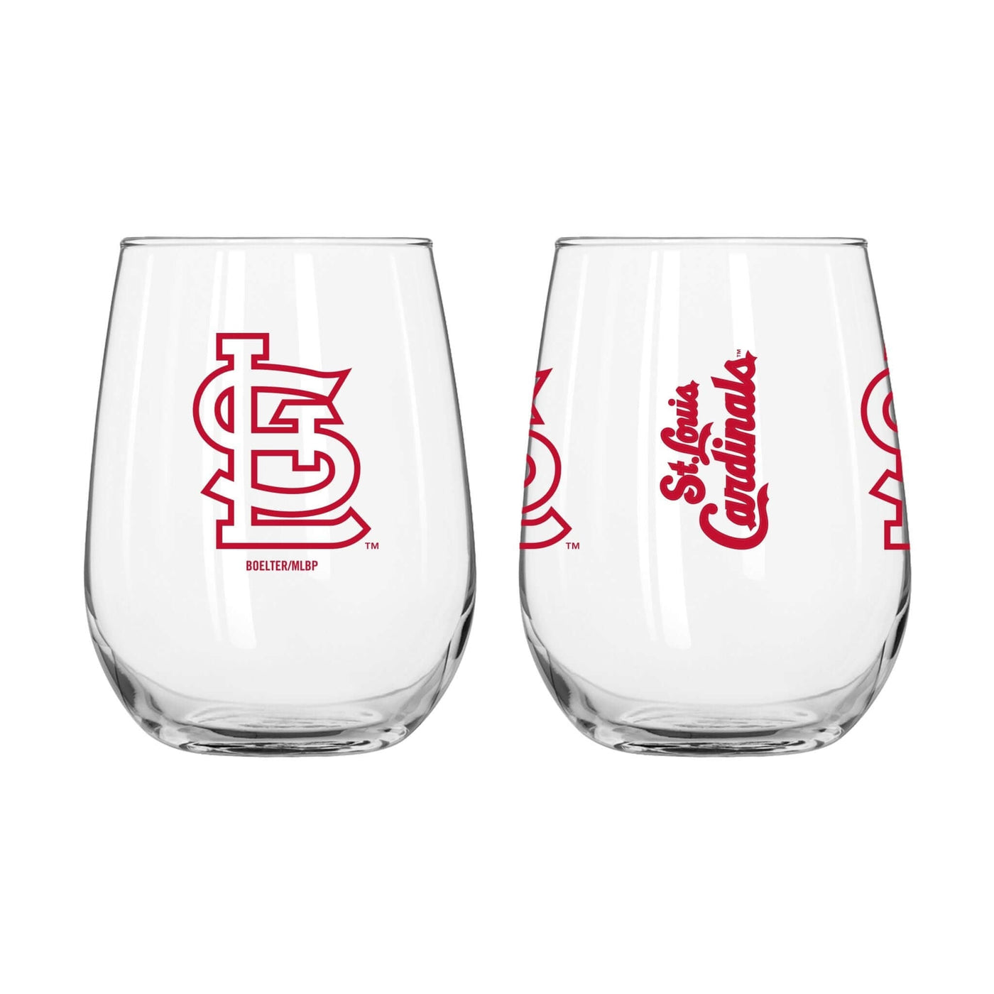 St. Louis Cardinals 16oz Gameday Curved Beverage Glass - Logo Brands