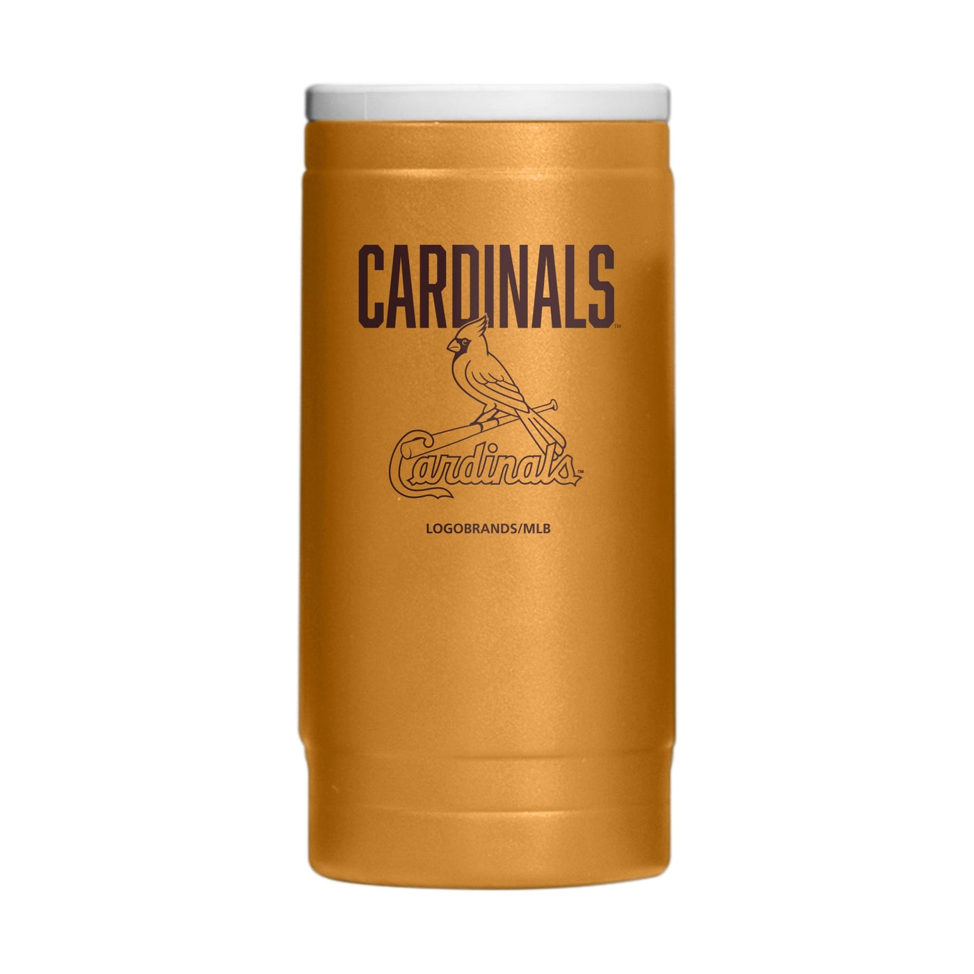 St Louis Cardinals Huddle Powder Coat Slim Can Coolie - Logo Brands