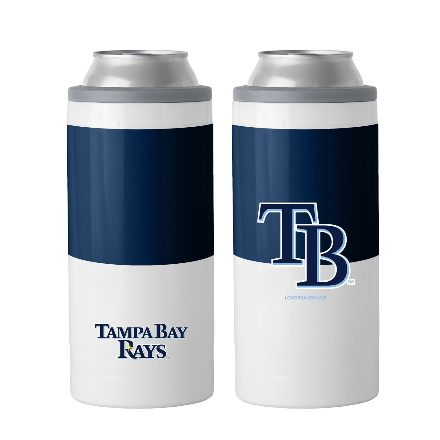 Tampa Bay Rays 12oz Colorblock Slim Can Coolie - Logo Brands