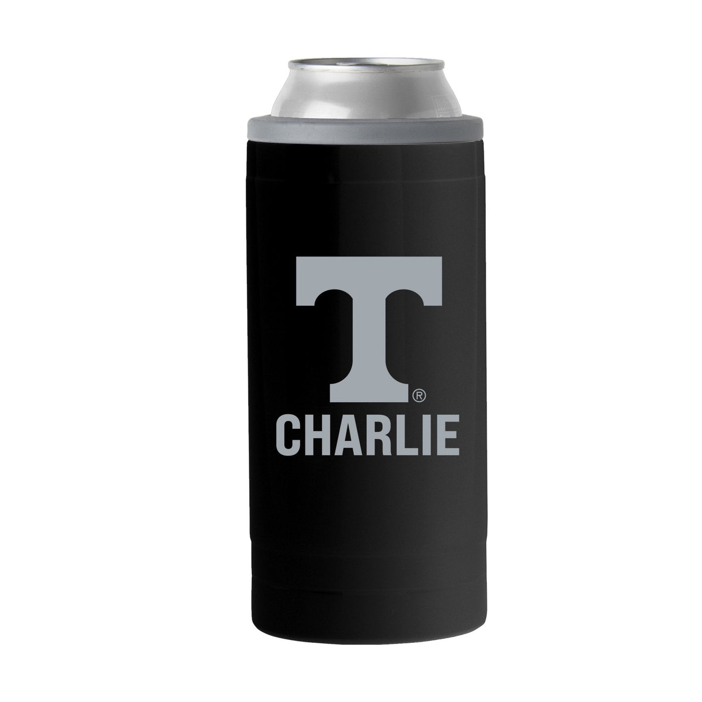 Tennessee Personalized 12oz Black Sim Can Coolie - Logo Brands