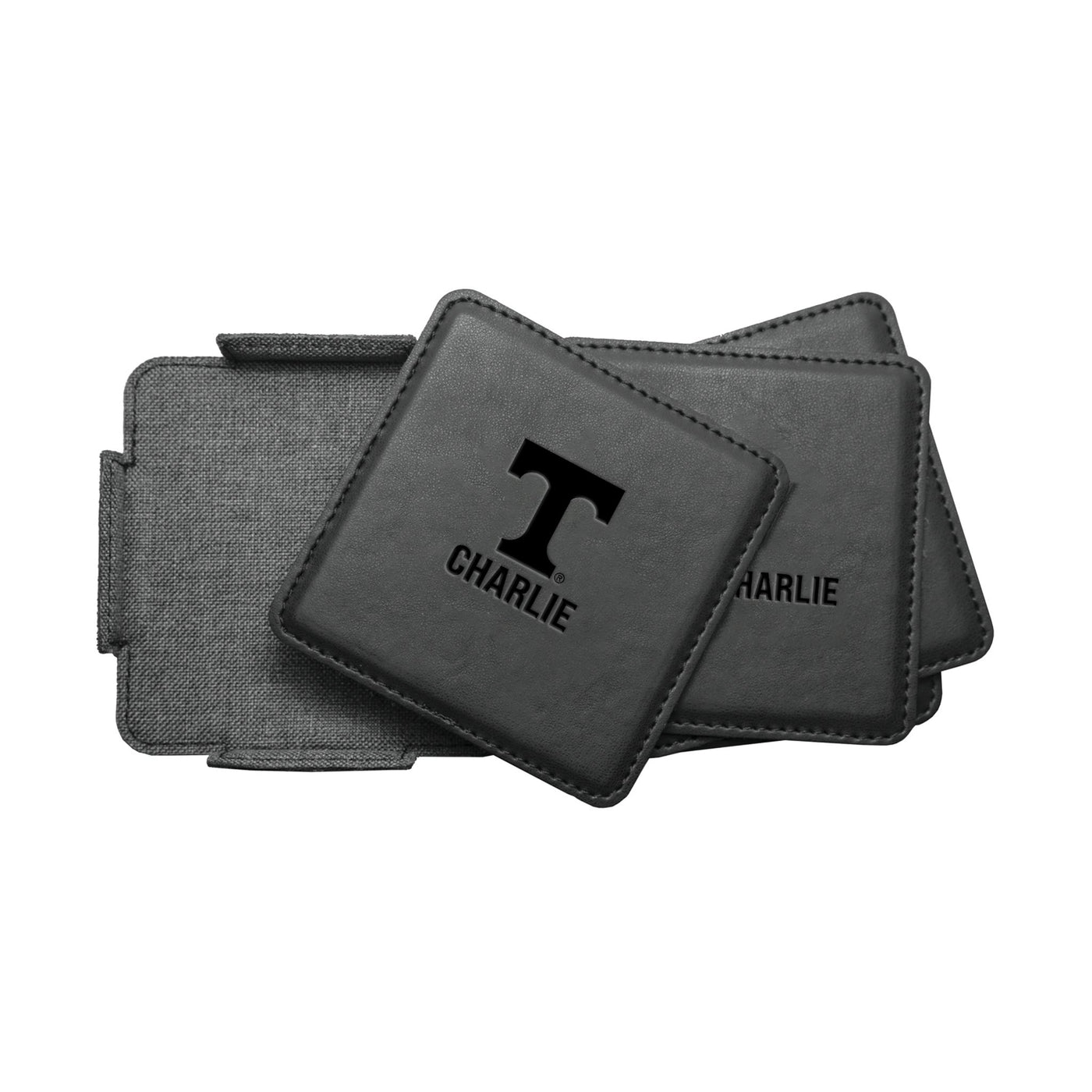 Tennessee Personalized Leatherette Coaster Set - Logo Brands