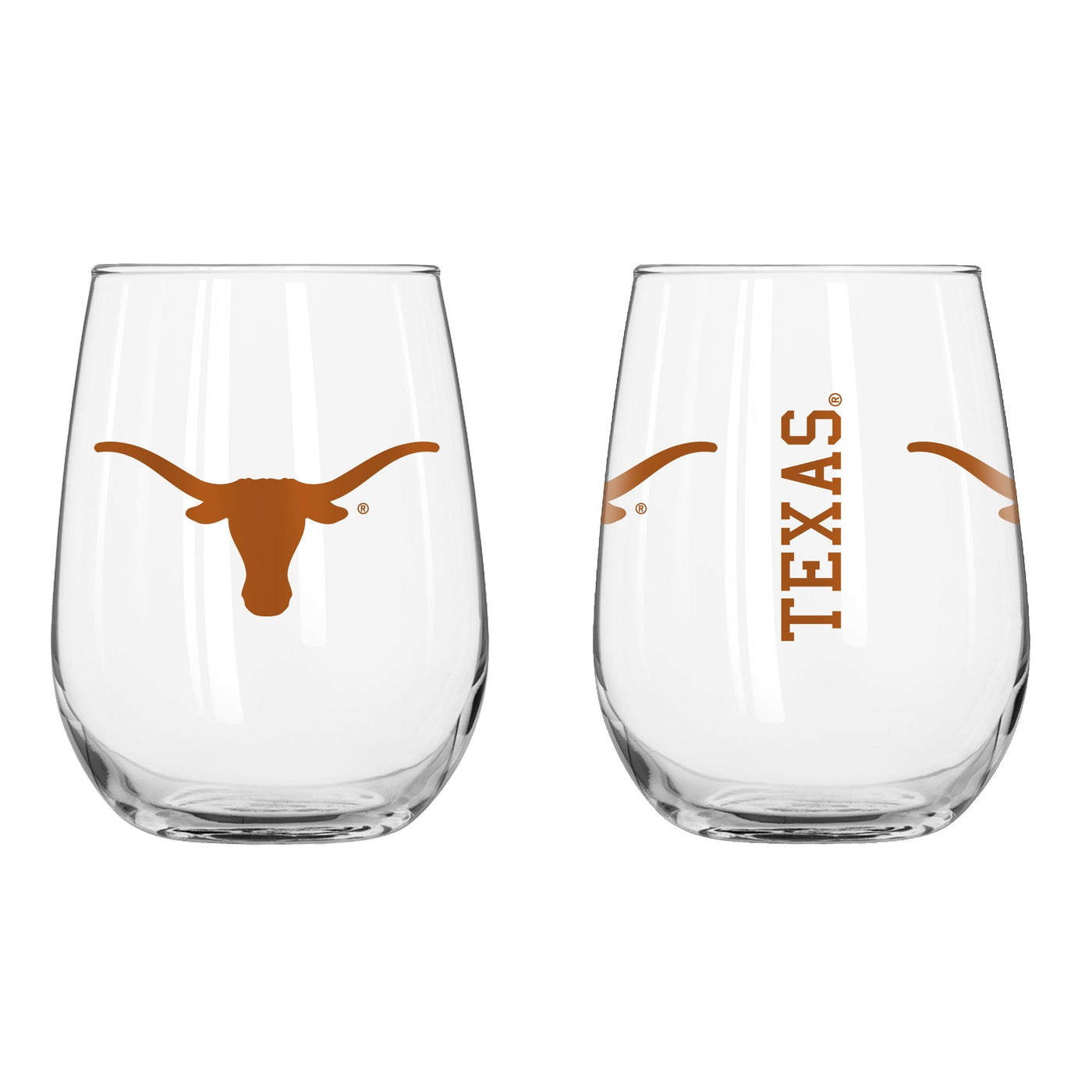 Texas 16oz Gameday Curved Beverage Glass - Logo Brands