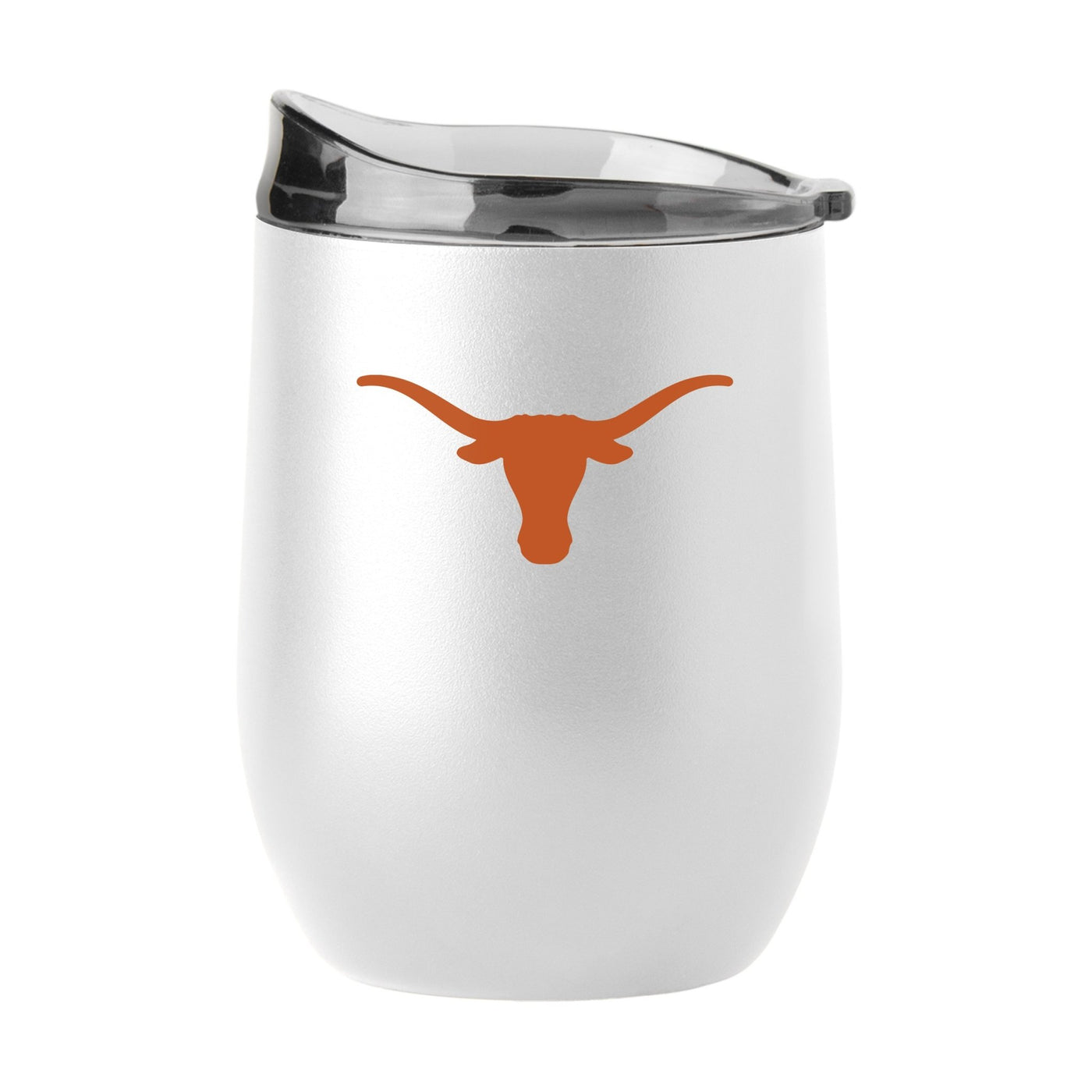 Texas 16oz Swagger White Powder Coat Curved Beverage - Logo Brands