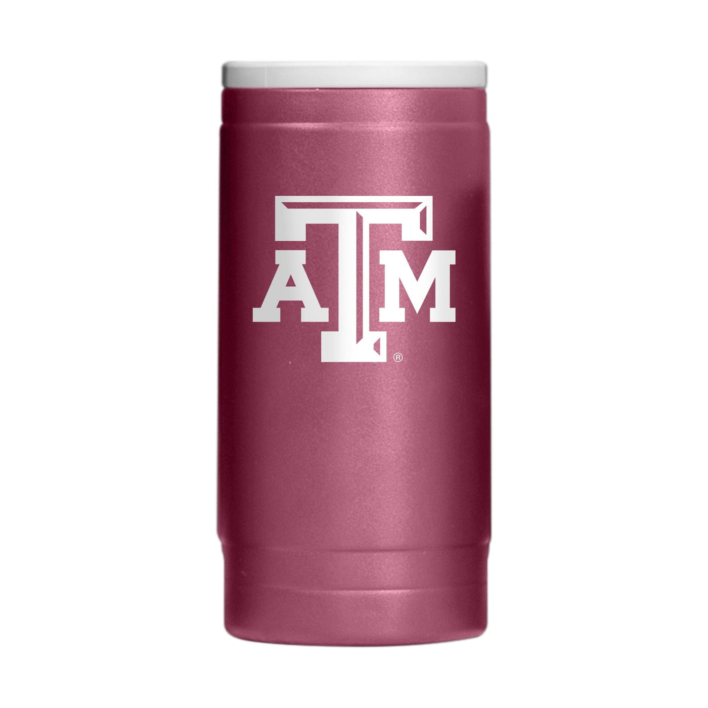 Texas A&M Flipside Powder Coat Slim Can Coolie - Logo Brands