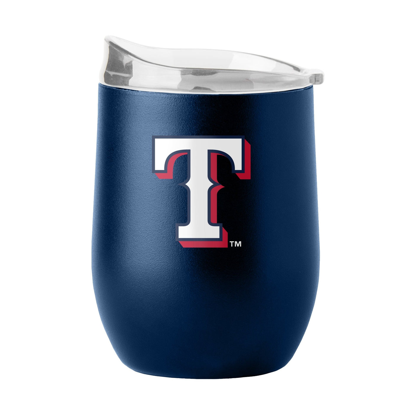 Texas Rangers 16oz Flipside Powder Coat Curved Beverage - Logo Brands