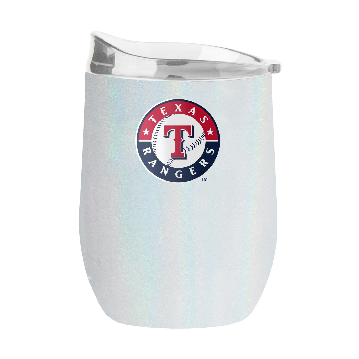 Texas Rangers 16oz Iridescent Curved Beverage - Logo Brands