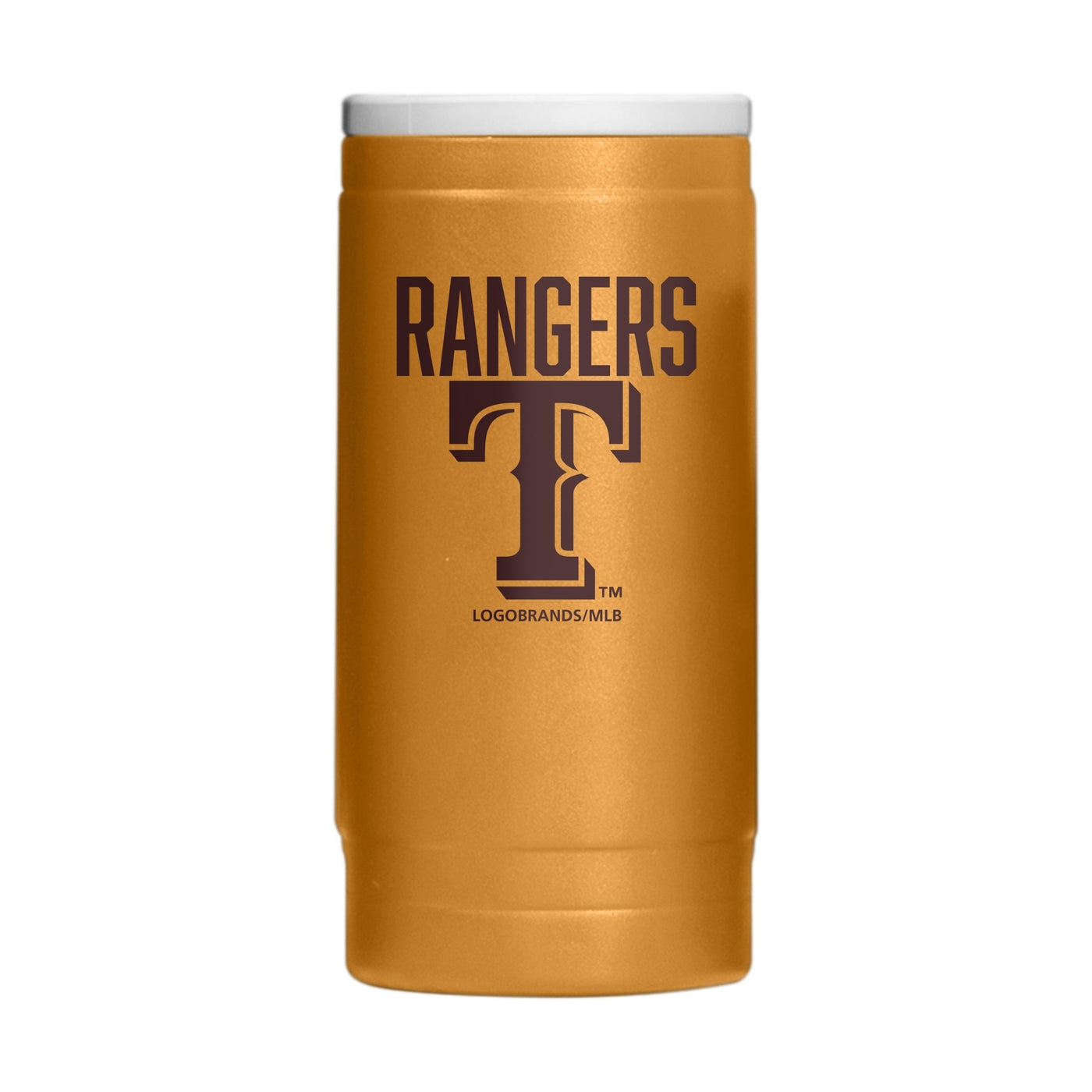 Texas Rangers Huddle Powder Coat Slim Can Coolie - Logo Brands