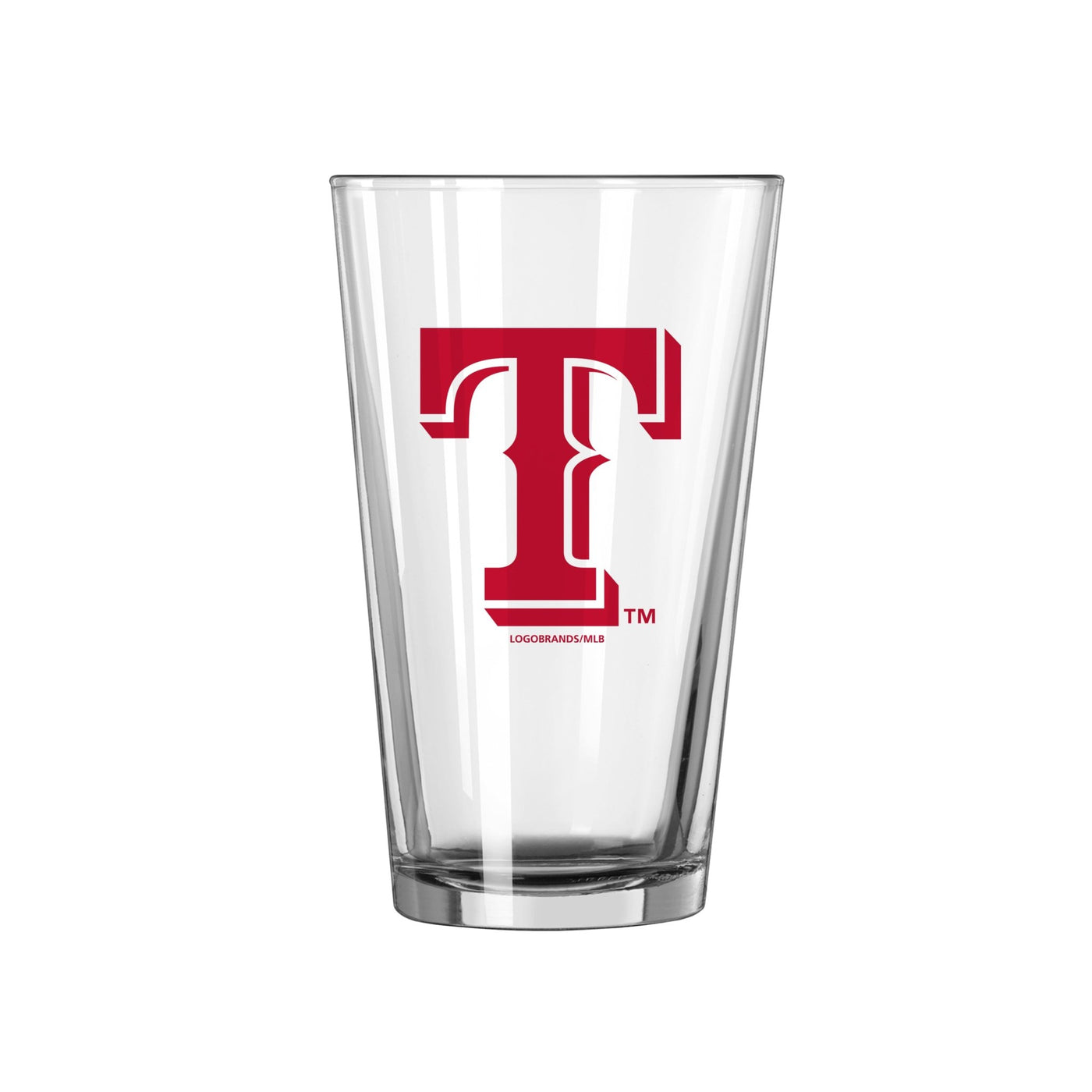 Texas Rangers Red 16oz Gameday Pint Glass - Logo Brands