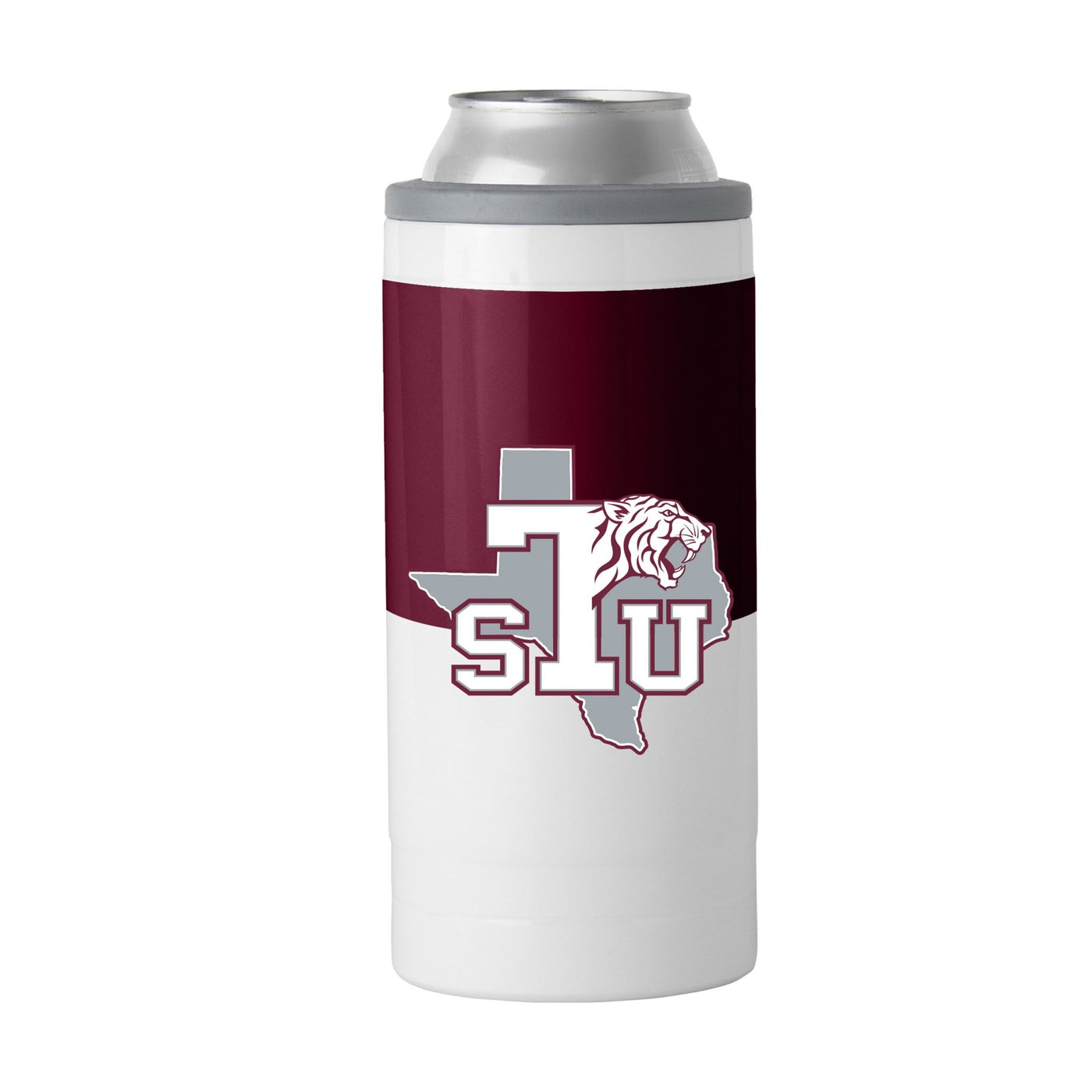 Texas Southern University Colorblock 12oz Slim Can Coolie - Logo Brands