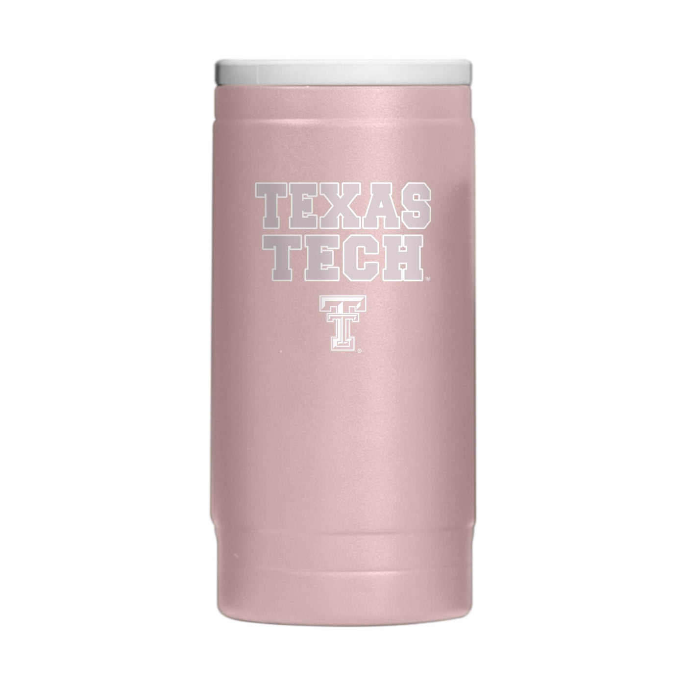 Texas Tech Stencil Powder Coat Slim Can Coolie - Logo Brands
