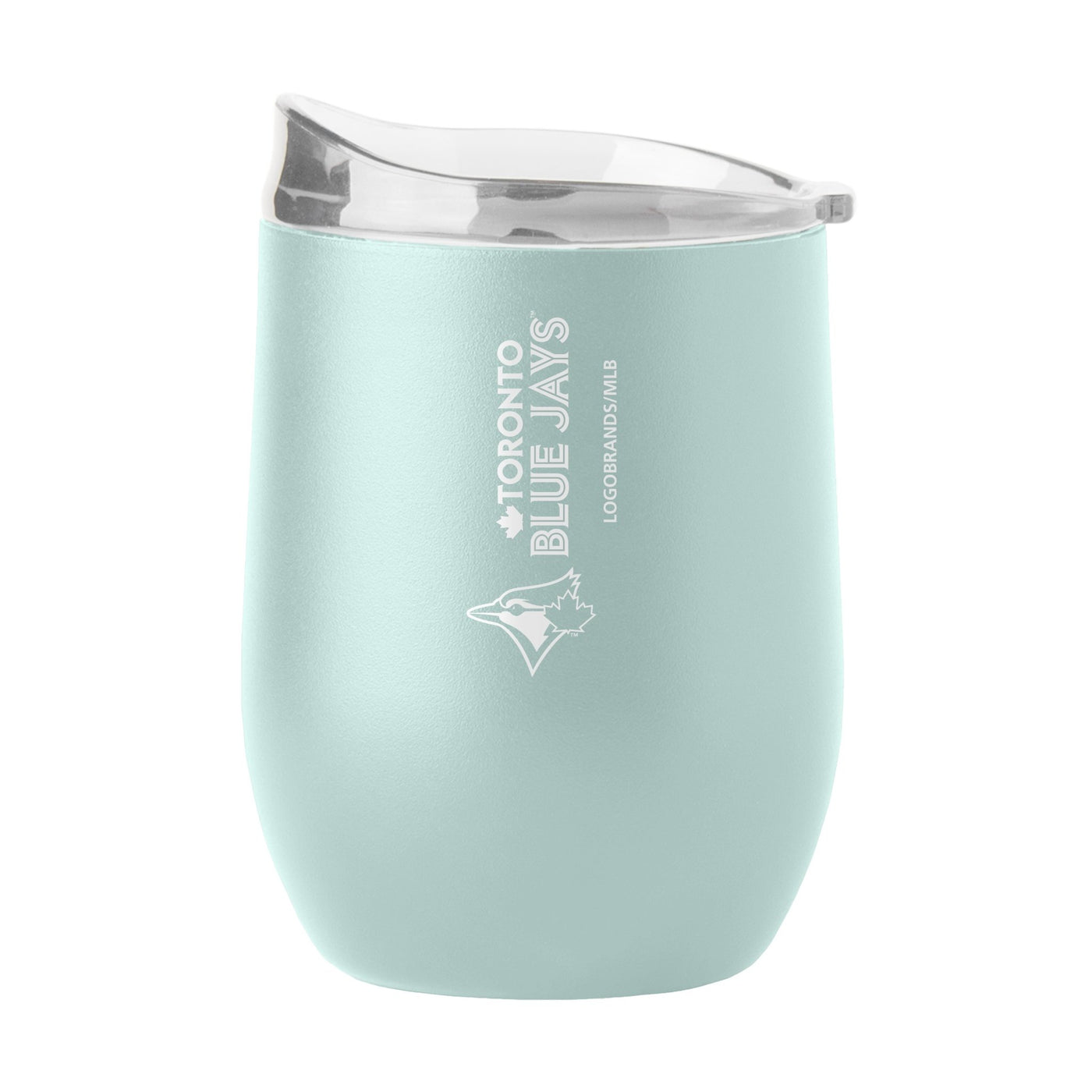 Toronto Blue Jays 16oz Vertical Powder Coat Curved Beverage - Logo Brands