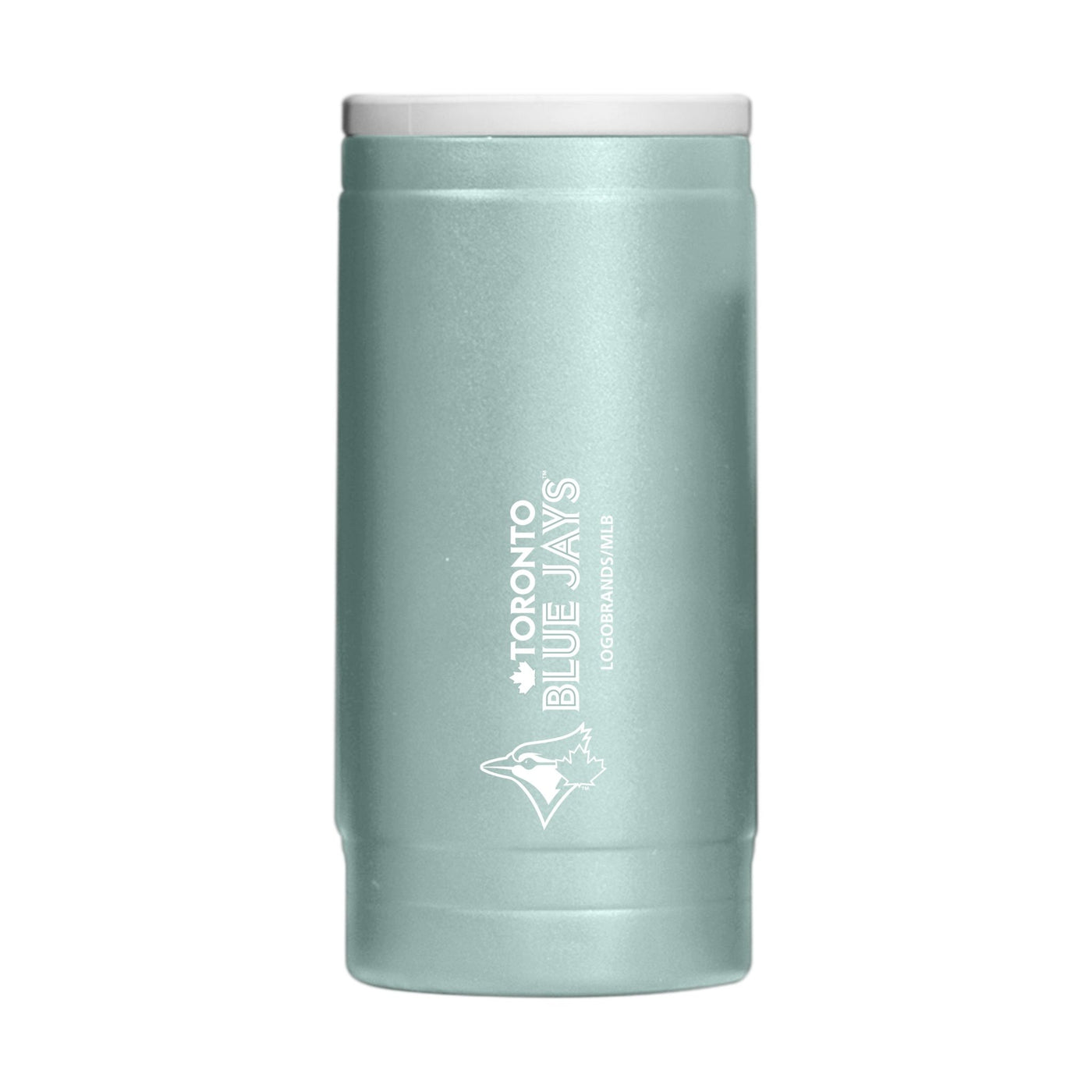 Toronto Blue Jays Vertical Powder Coat Slim Can Coolie - Logo Brands