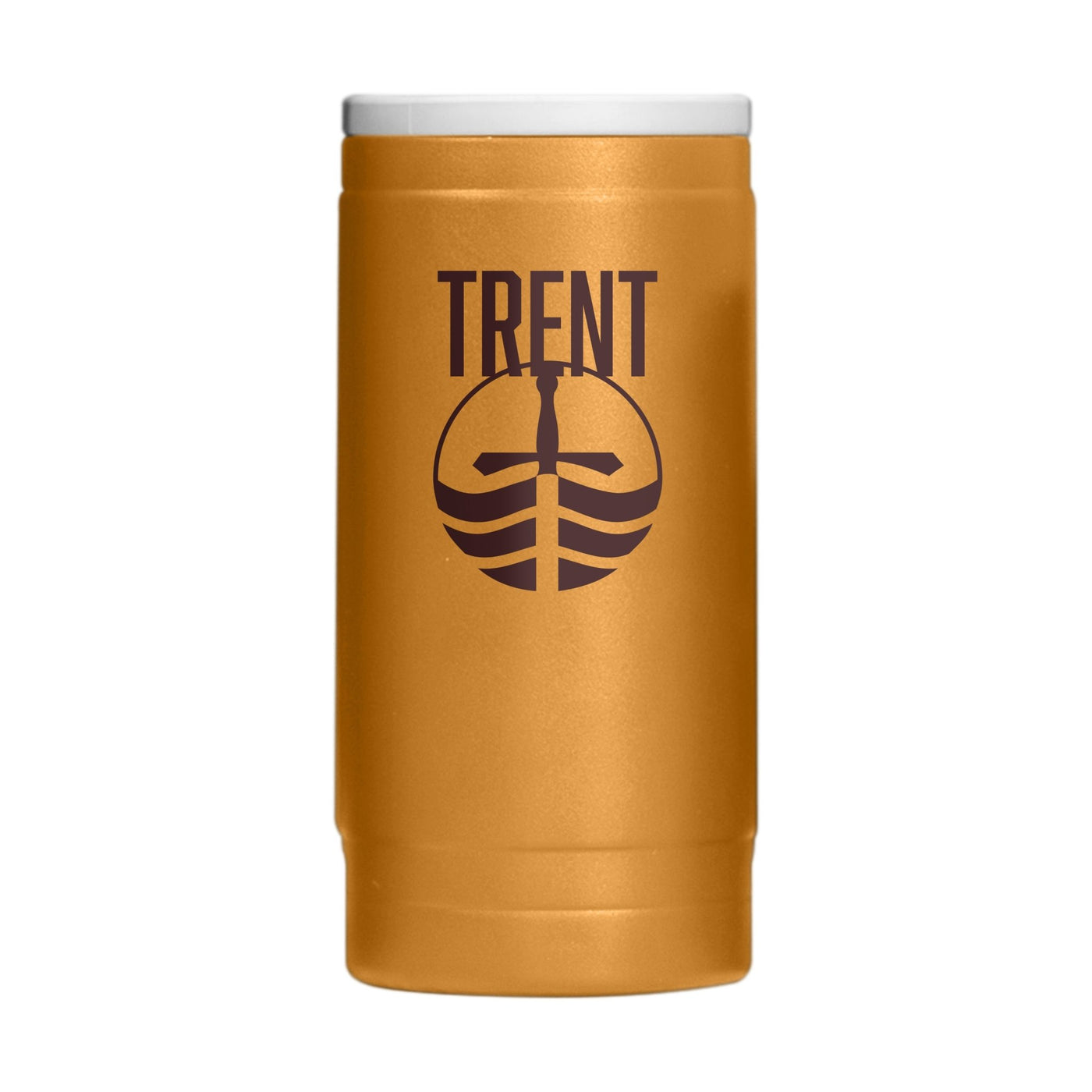 Trent University 12oz Oak Huddle Powdercoat SlimCan Coolie - Logo Brands