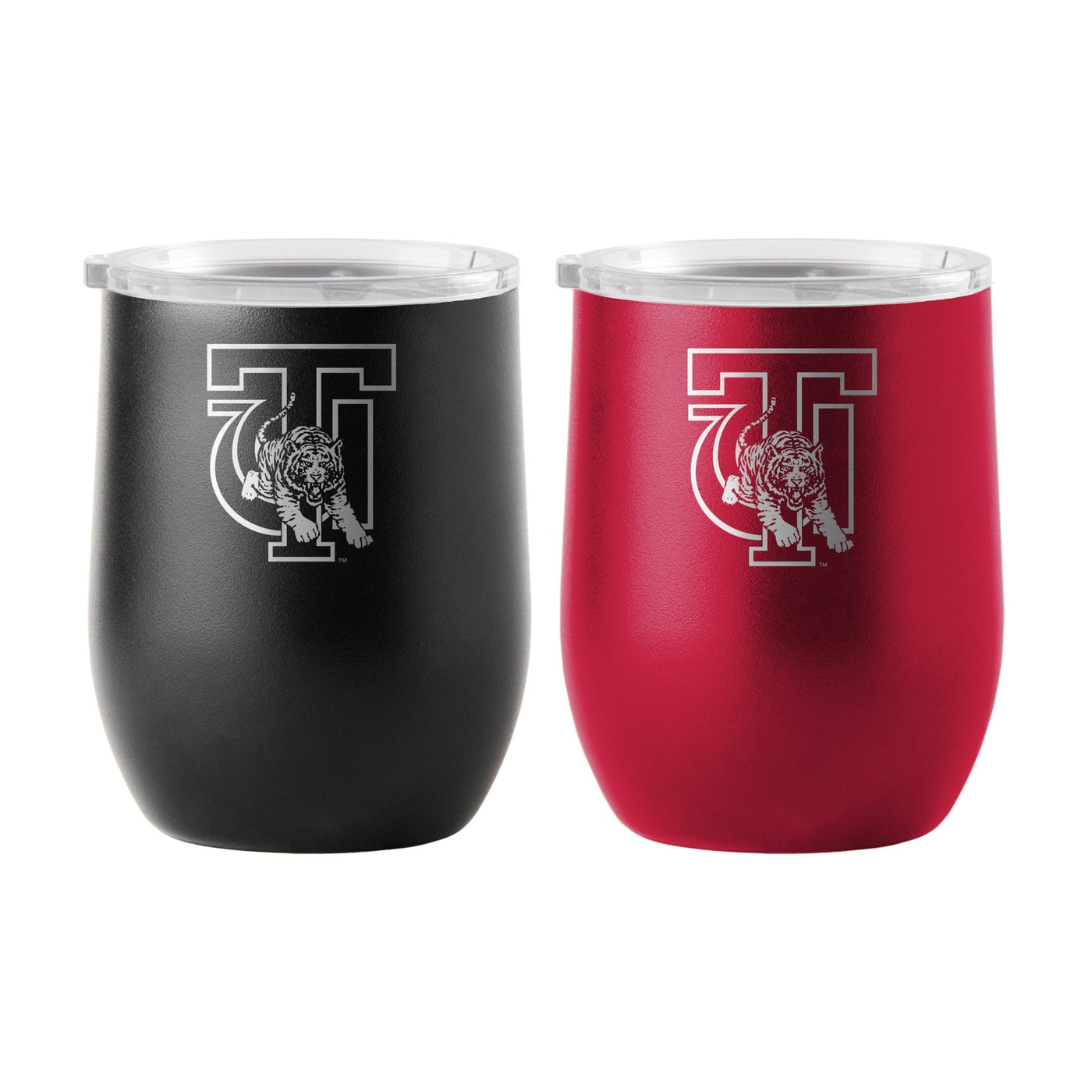 Tuskegee 16oz Yours and Mine Etch Powdercoat Curved Beverage Set - Logo Brands