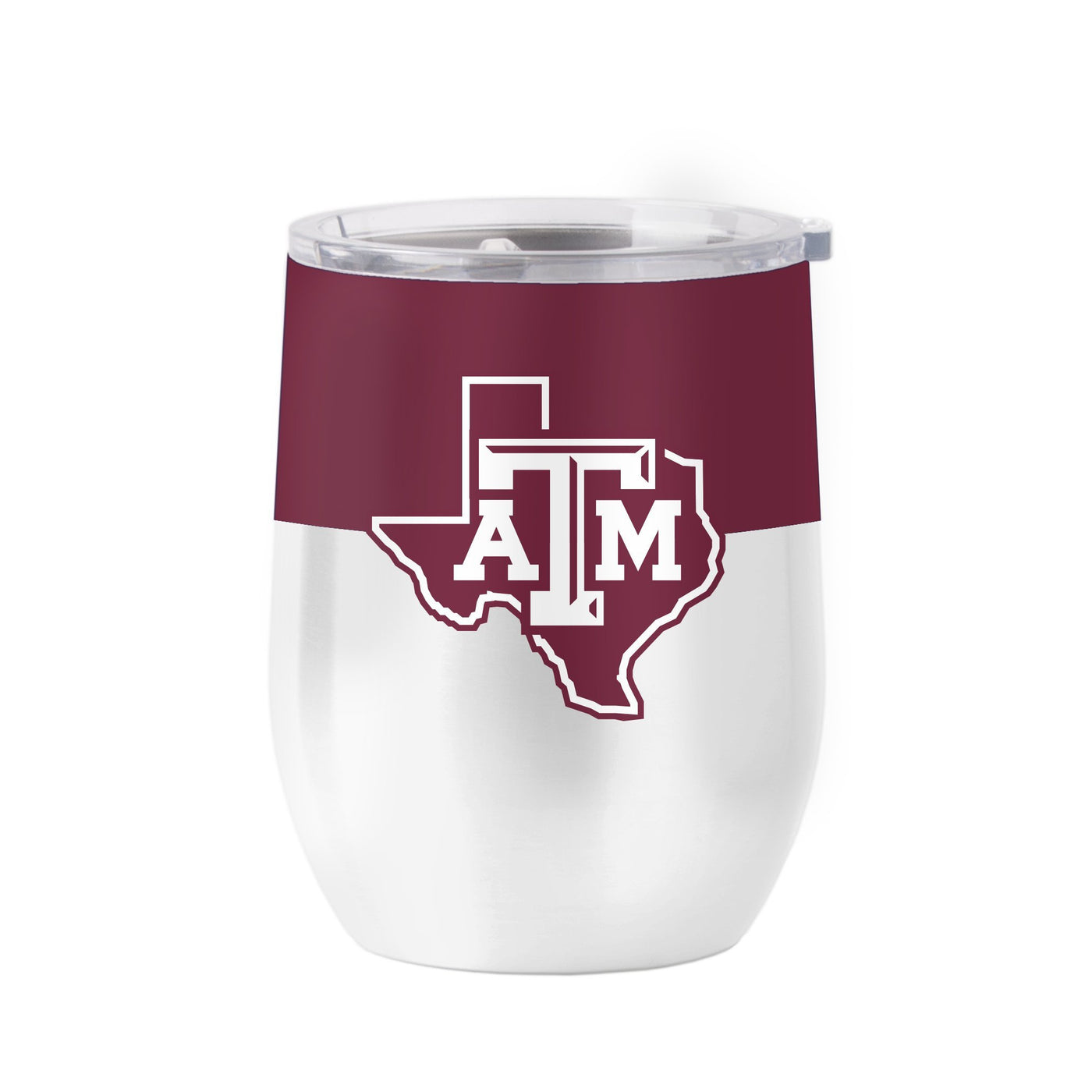 TX A&M 16oz Colorblock Stainless Curved Beverage - Logo Brands