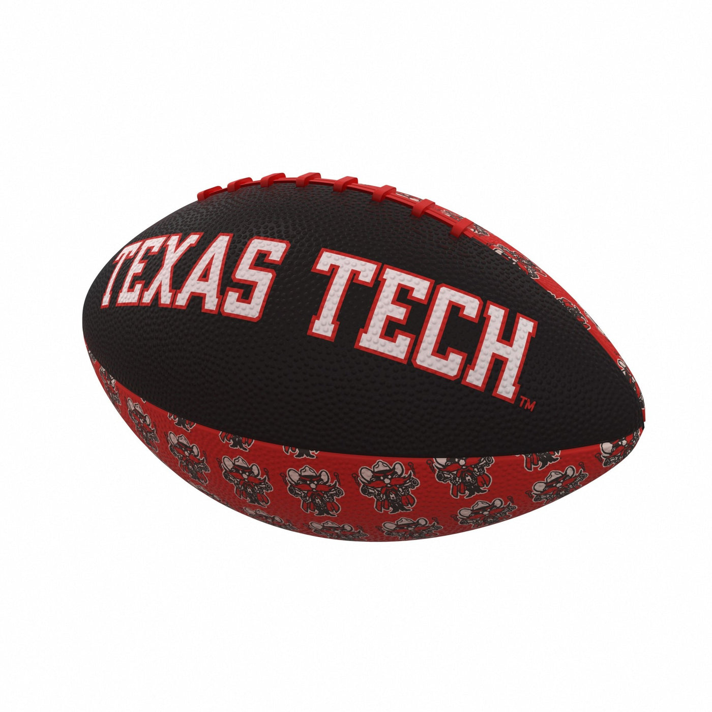 TX Tech Repeating Mini-Size Rubber Football - Logo Brands