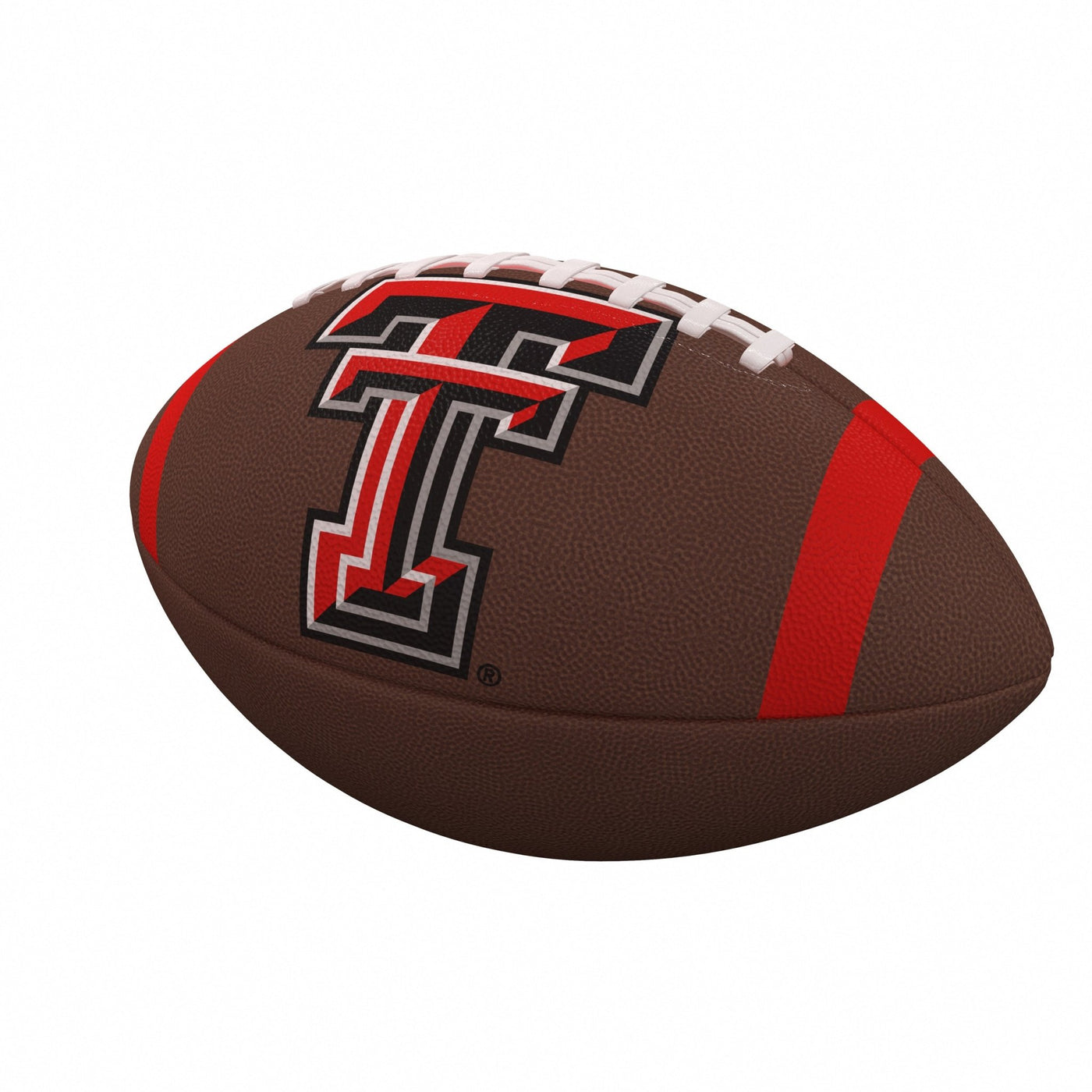 TX Tech Team Stripe Official-Size Composite Football - Logo Brands