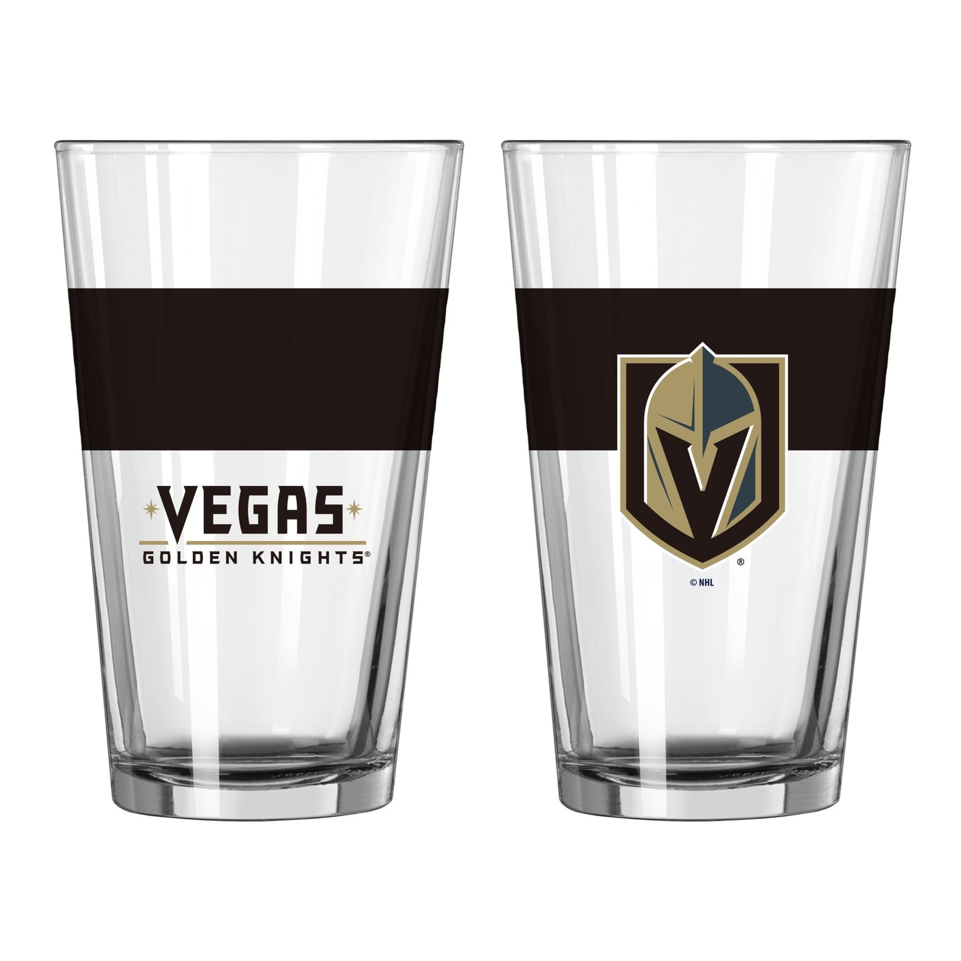 Vegas Golden Knights 16oz Colorblock Pint Glass - Logo Brands