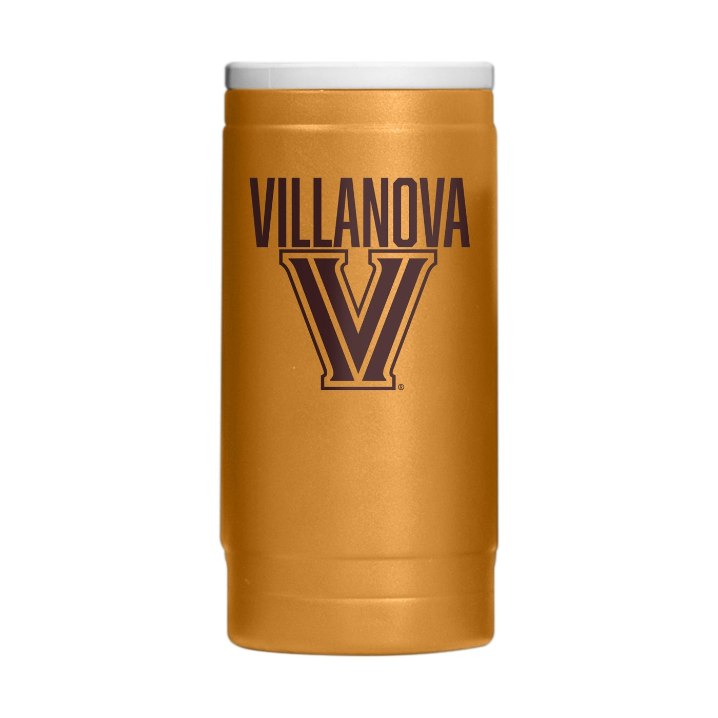 Villanova 12oz Oak Huddle Powdercoat SlimCan Coolie - Logo Brands
