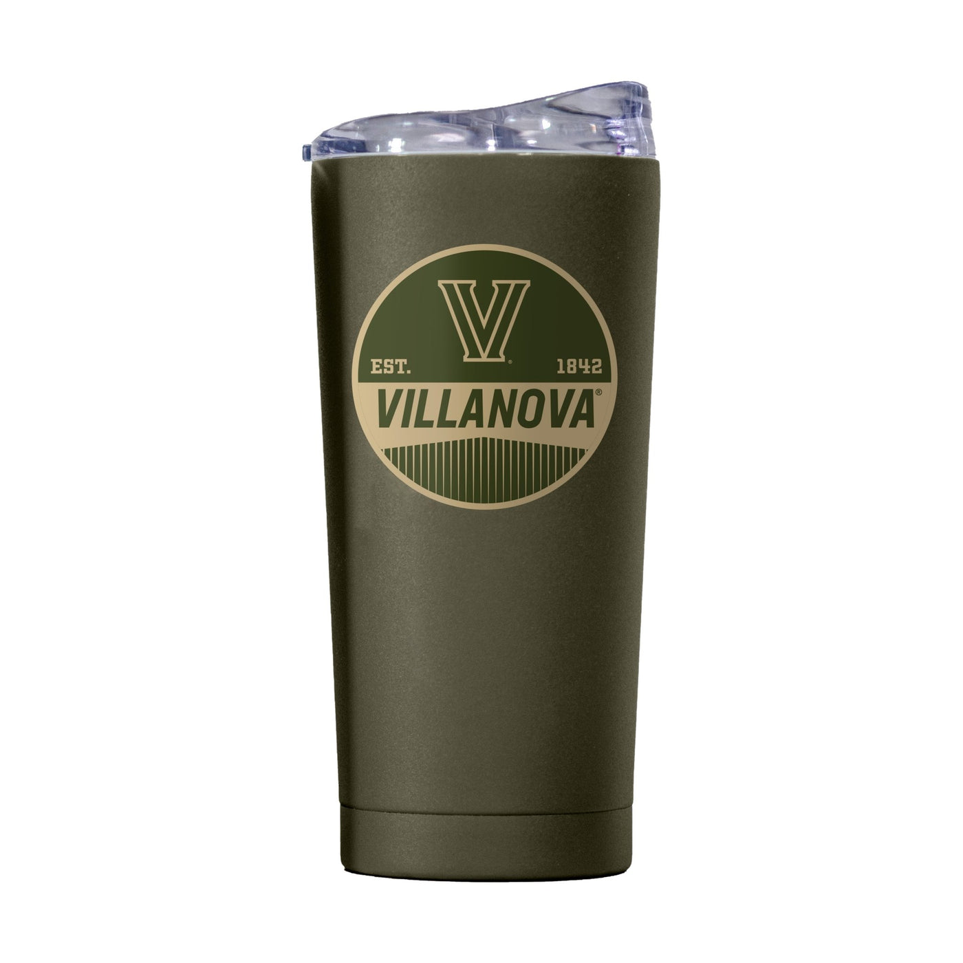 Villanova 20oz Olive Badge Powder Coat Tumbler - Logo Brands