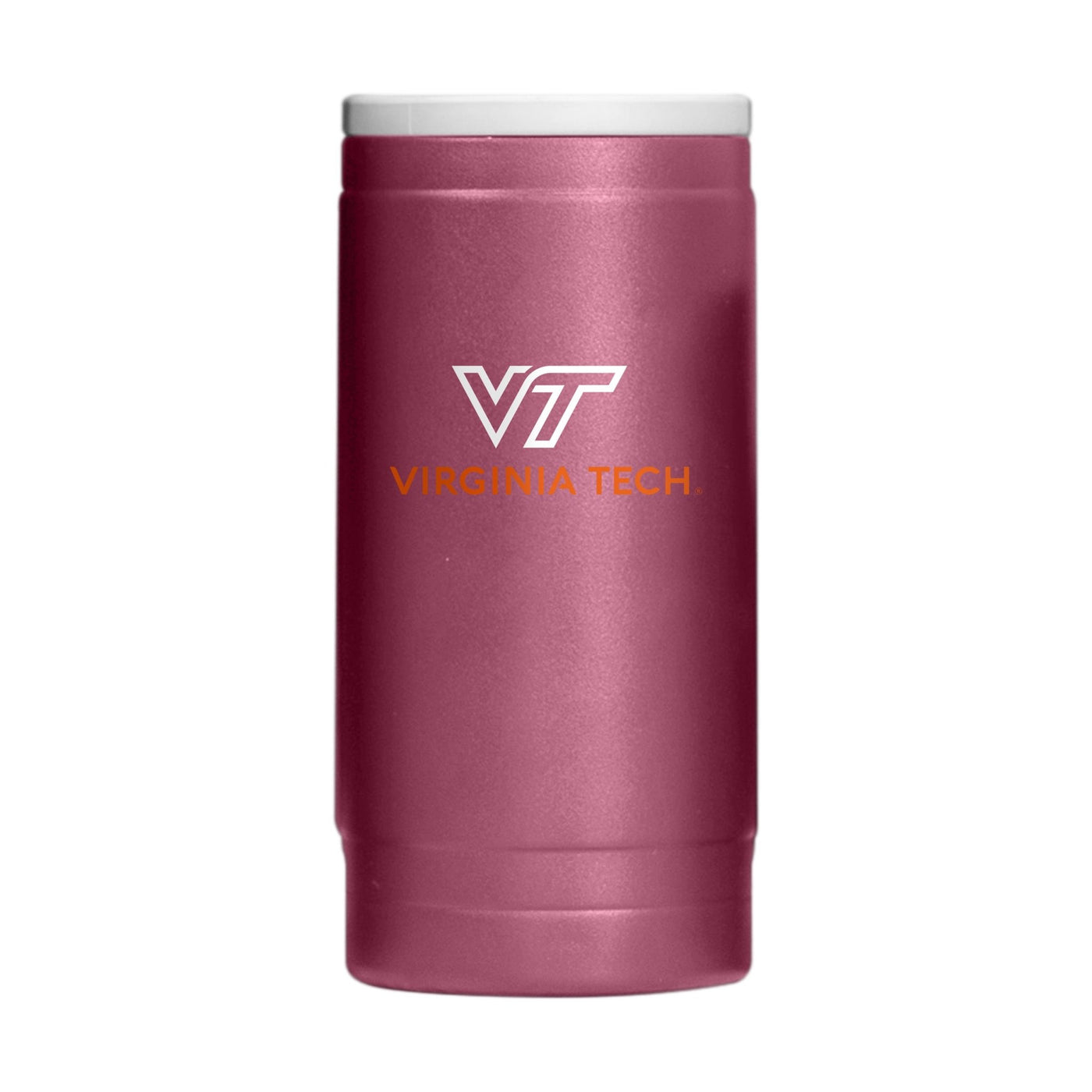 Virginia Tech Flipside Powder Coat Slim Can Coolie - Logo Brands