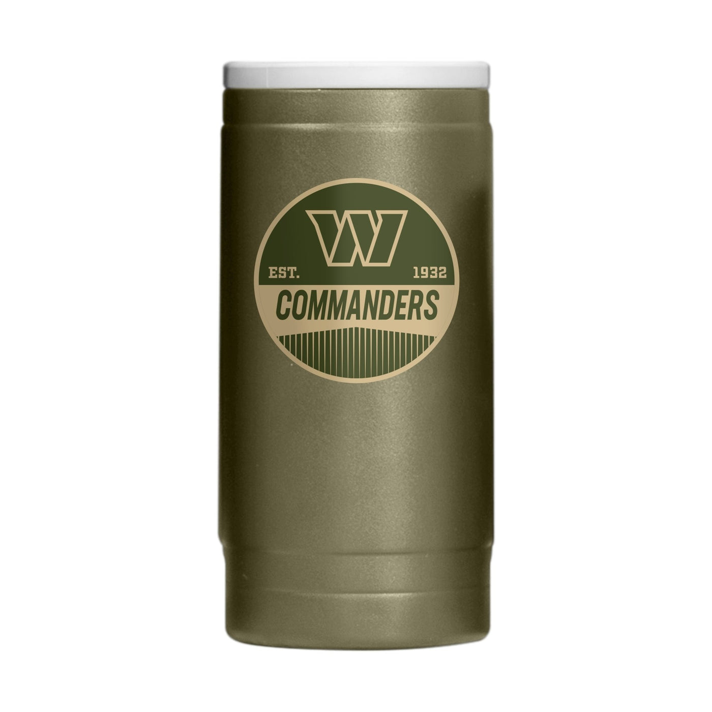 Washington Commanders Badge Powder Coat Slim Can Coolie - Logo Brands