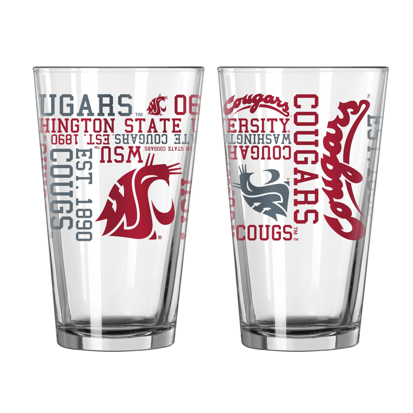 Washington State 16oz Spirit Pint Glass - Logo Brands