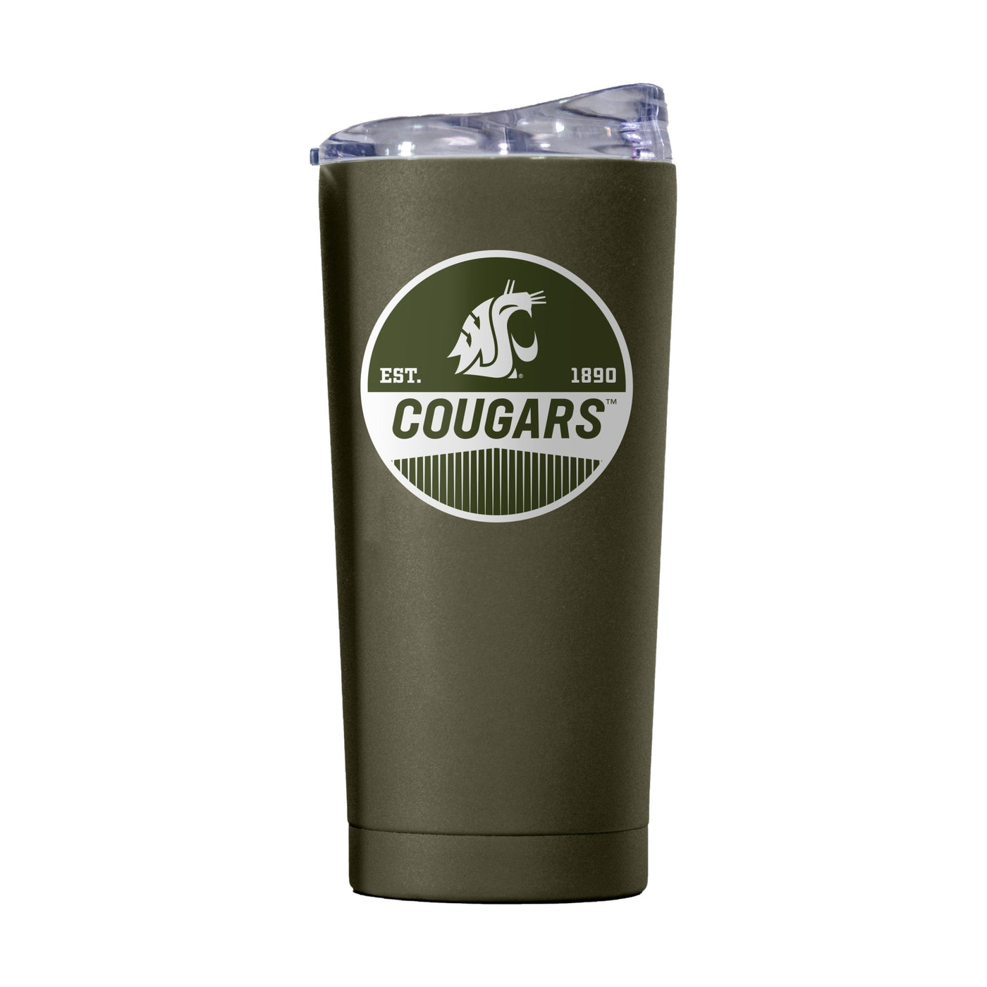 Washington State 20oz Olive Badge Powder Coat Tumbler - Logo Brands