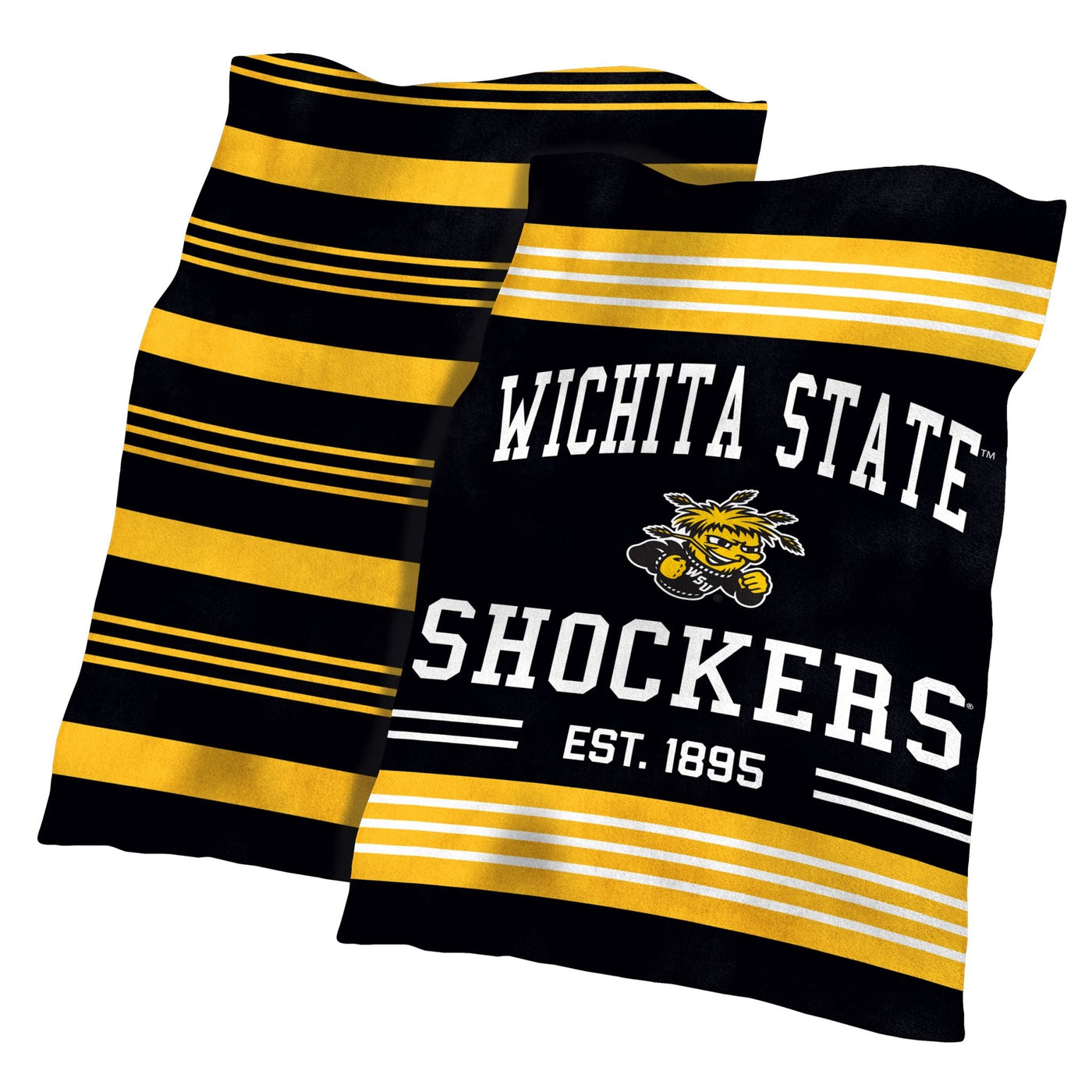 Wichita State Colorblock Plush Blanket - Logo Brands