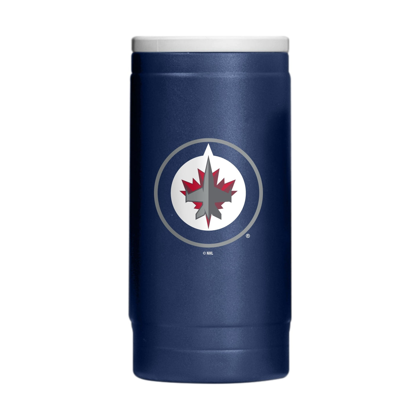 Winnipeg Jets 12oz Flipside Powdercoat SlimCan Coolie - Logo Brands