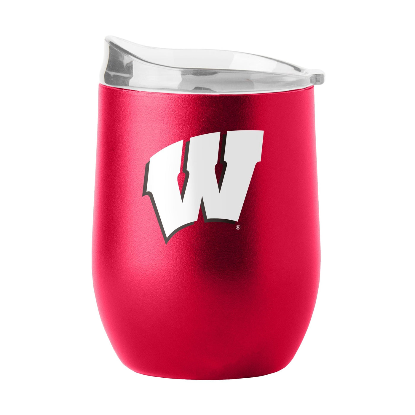 Wisconsin 16oz Flipside Powder Coat Curved Beverage - Logo Brands