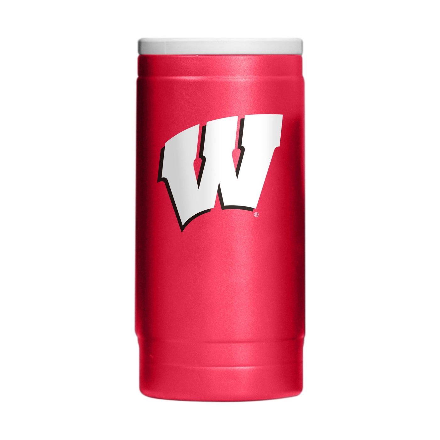 Wisconsin Flipside Powder Coat Slim Can Coolie - Logo Brands