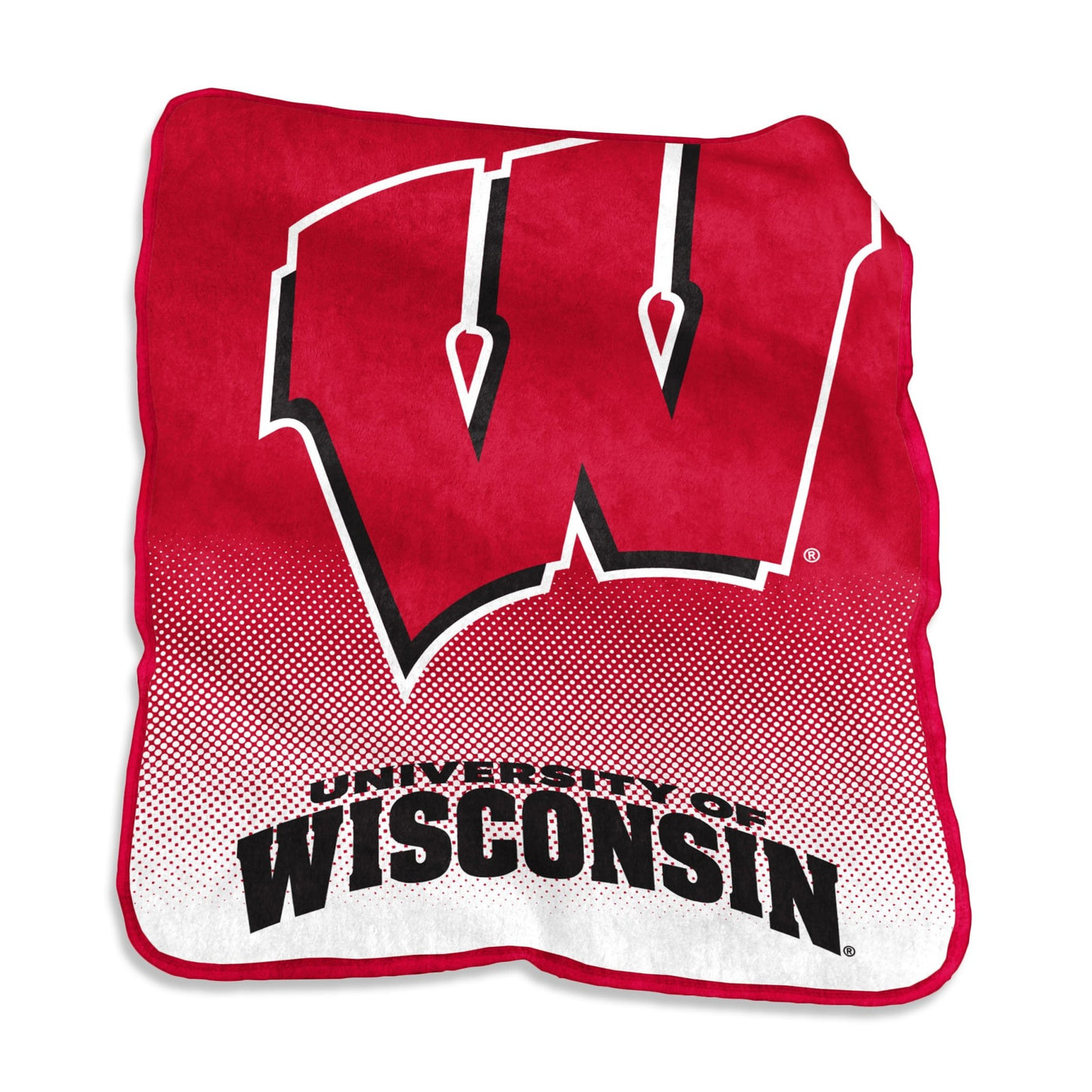 Wisconsin Raschel Throw - Logo Brands