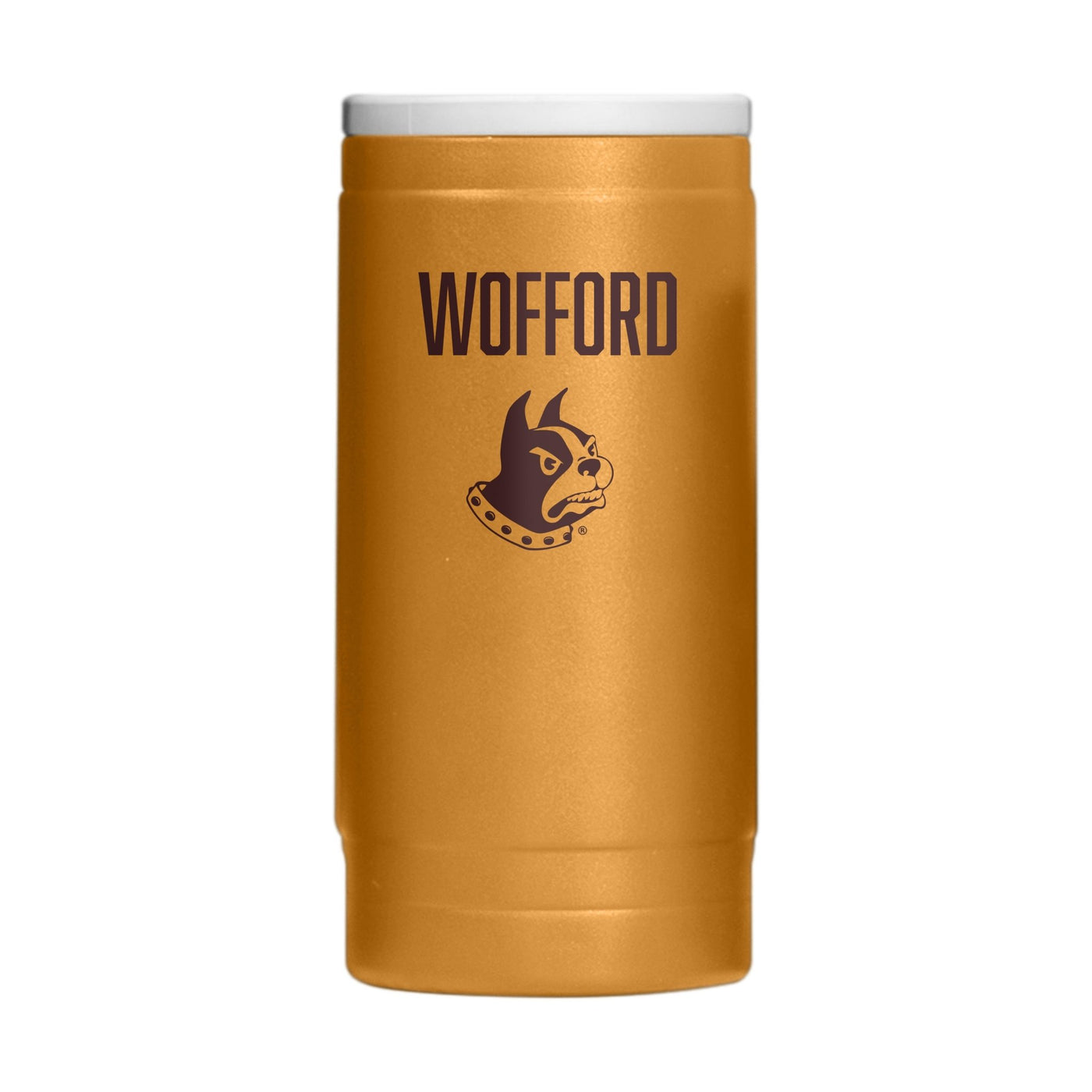 Wofford 12oz Oak Huddle Powdercoat SlimCan Coolie - Logo Brands